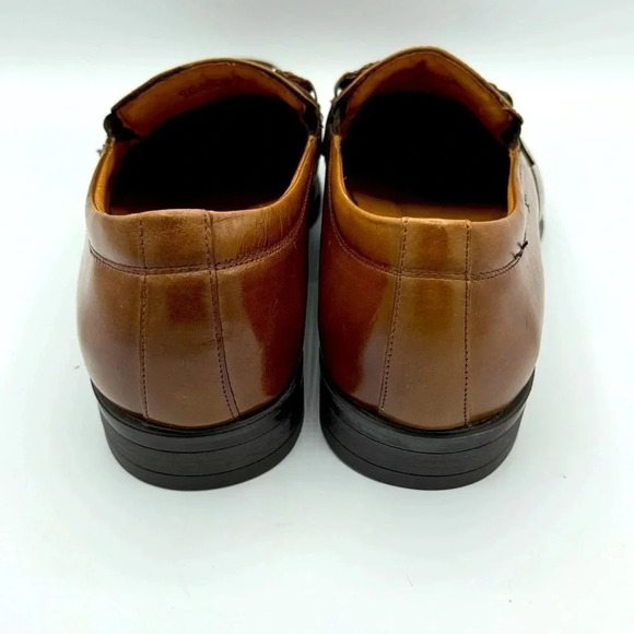 Stacy Adam men’s brown leather loafers Size 11.5 labeled medium but runs narrow main image 4